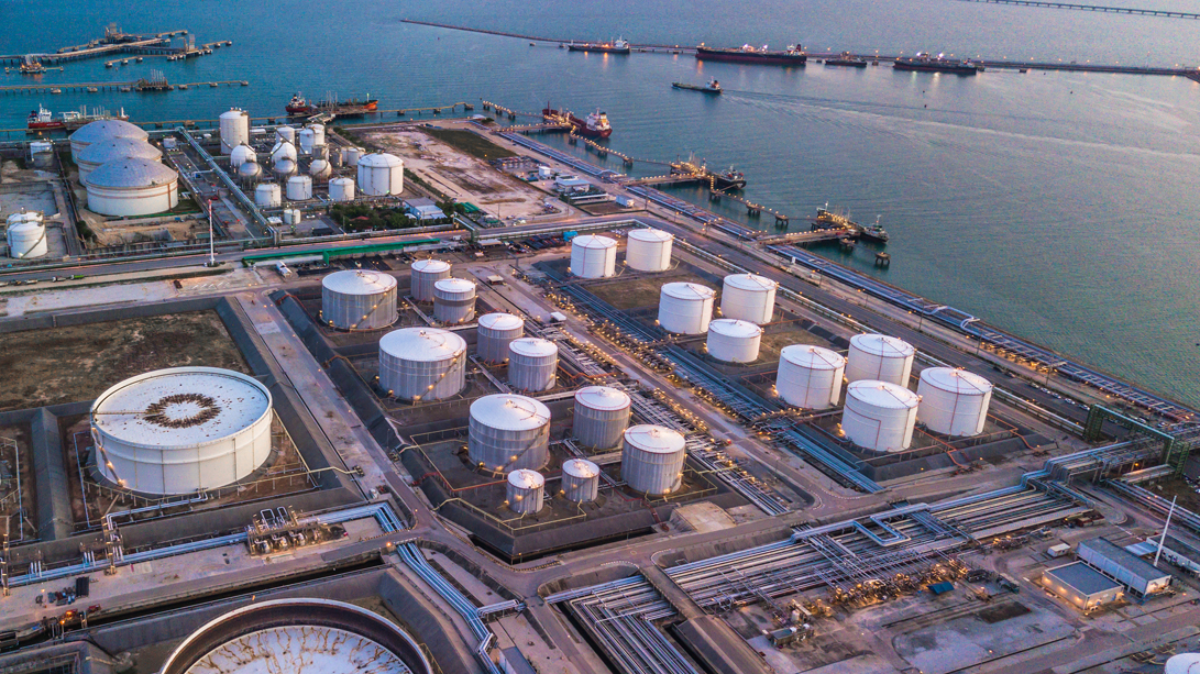 Above Ground Storage Tank Facility for oil and petroleum products at coastal terminal