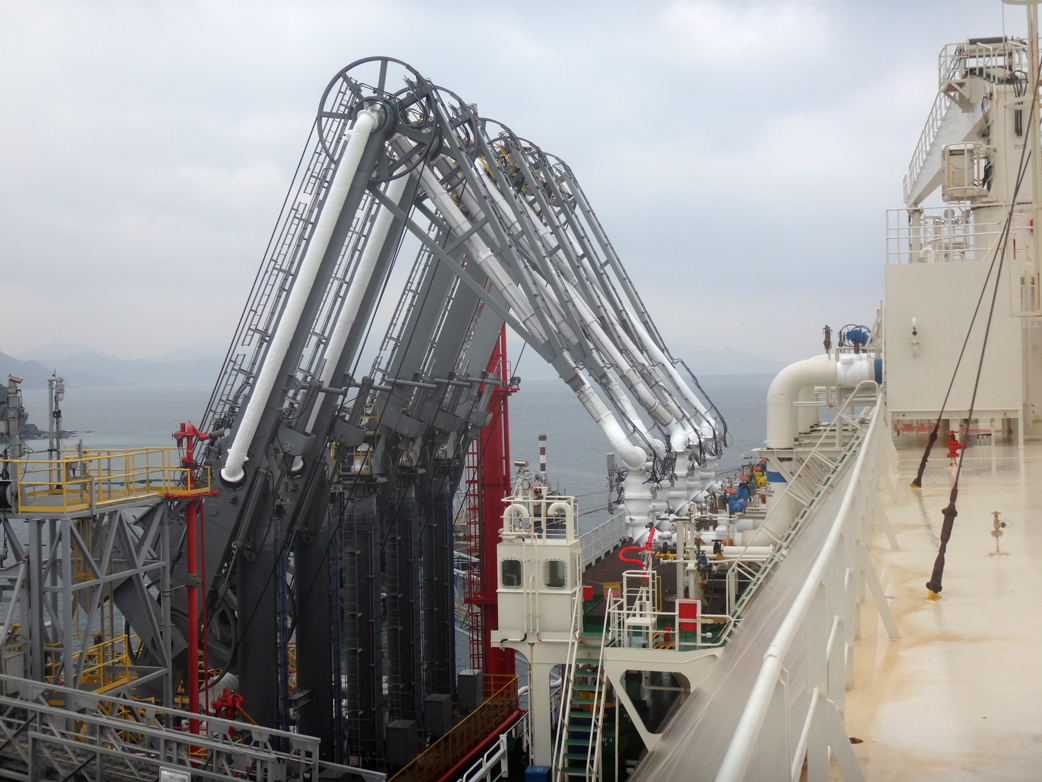 Swivel Joint and Loading Arms for Oil and Gas Tanker on Dock